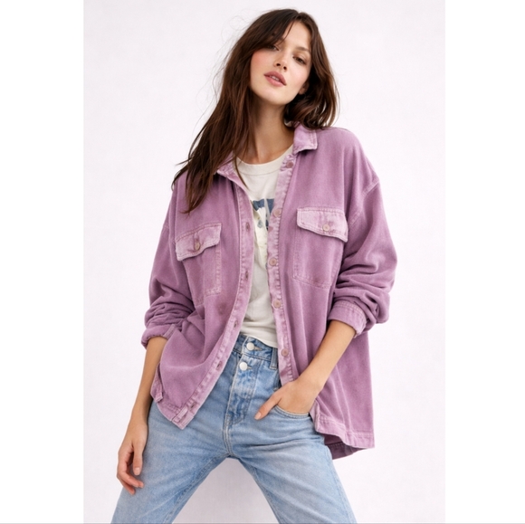 Free People Jackets & Blazers - FREE PEOPLE SCOUT THERMAL BUTTON FRONT JACKET